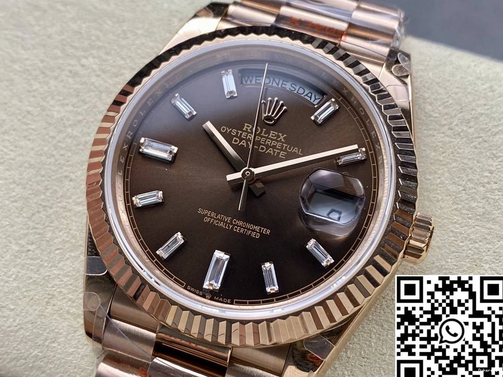 Factory Chocalate Steel Tungsten Rolex Date v5 Dial QF Day M228235-0003 0420